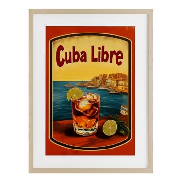 Imagem de Stupell Industries Cuba Libre Vintage Cocktail Birch Impressão emoldurada sob vidro design por Andreas Magnusson, 20 x 14