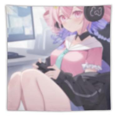 Imagem de LIEGBMEU Tapeçaria de biquíni sexy anime menina 152.4 cm x 152.4 cm interior exterior parede colcha arte decoração de tapeçaria caprichosa, AF457