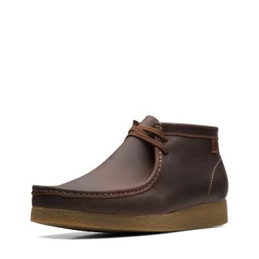 Imagem de Clarks Bota masculina Shacre, Couro de cera de abelha, 7.5 Wide