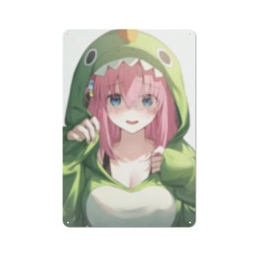 Imagem de Cartaz de arte de menina de anime sexy quente placa de estanho vintage decoração de parede pôster 20 x 30 cm, AF150