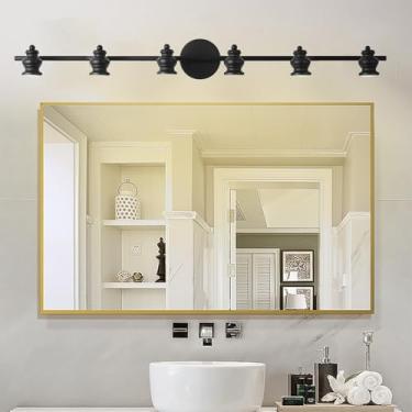 Imagem de GZZBMY Luzes de parede espelhadas de LED para banheiro Lâmpadas de parede destacáveis internas de metal à prova d'água Arandelas de parede com ângulo ajustável para exibição de imagem para quarto