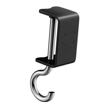 Imagem de Fancyes Suporte para meias de Natal, enfeite de Natal, gancho de guirlanda prático e resistente, cabide para meias de café e casa, Preto