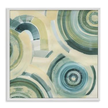 Imagem de Stupell Industries Design de arte giclée emoldurado branco Passiflora Fractals redondo por Grace Popp, 61 x 61 cm