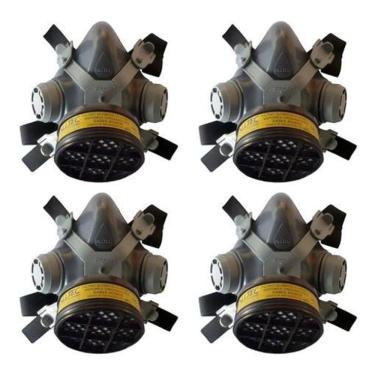 Imagem de Mascara Segurança Com Filtro Pintura E Gases Mastt 4 Un