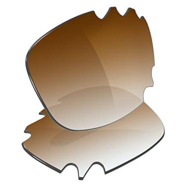 Imagem de Galvanic Lentes de reposição para Oakley Racing Jacket Vented | Óculos de sol ventilados Jawbone - Âmbar dégradé não polarizado