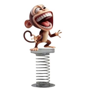 Imagem de Rrlihjgu Decoração de Vibratório para Para-brisas de Carro, Decoração 2D Em Acrílico Para Carro Com Animal, Enfeite com Saltitante para Viagens Passeios Família RV