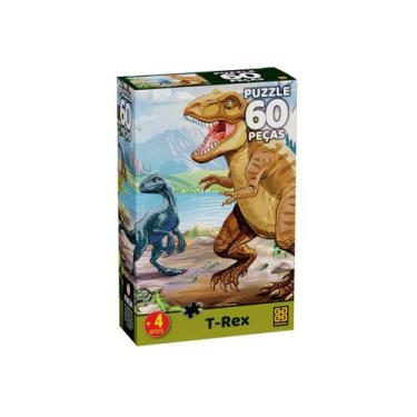 Imagem de Puzzle 60 peças T-REX - Grow
