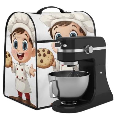 Imagem de Capa de misturador Kitchen Aid, capas contra poeira para batedeira de suporte, acessórios para misturadores de cozinha, capas de liquidificador com alça superior e bolso com zíper para aparelhos