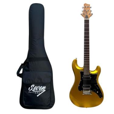 Imagem de Guitarra Seven SGT-277 HH Mod PRS Traste Inox Gold C/Bag - Seven Guita