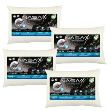 Imagem de Kit de 4 Travesseiros Nasa X Alto - Macio - Duoflex