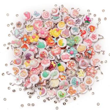 Imagem de Cordão retrátil com clipe de carretel de crachá de 10 peças para crachás de identificação - mulheres e enfermeiras, carretel bonito com porta-cartões