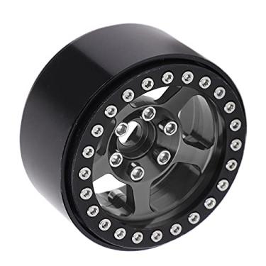 Imagem de aqxreight Rodas de Alumínio de Alumínio de de 5 Orifícios de Bola de 5 Orifícios de de Pneu de Trava Não Coloração Rims RC RECH HubPink Gold Gold Sturdy Strong e Substitua Can. Roda de de de (Ti