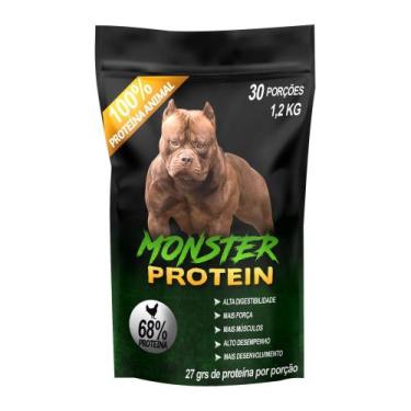 Imagem de Suplemento Alimentar Para Cachorro Monster Protein 1.2Kg  Ganho de Mas
