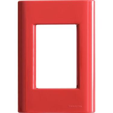 Imagem de Placa 3 Postos 4x2 Tramontina Giz Napoli sem Suporte