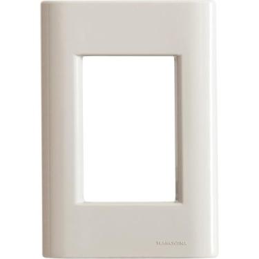 Imagem de Placa 3 Postos 4x2 Tramontina Giz Fendi Soft Touch sem Suporte