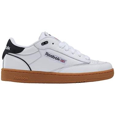 Imagem de Reebok Tênis unissex adulto Club C Bulc, Branco/Preto/Goma, 43 BR