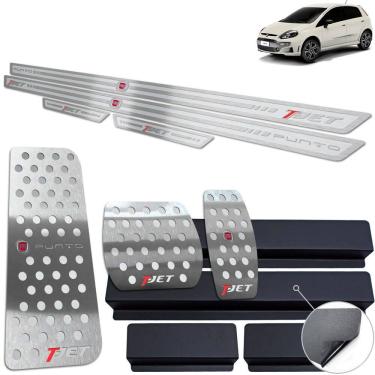 Imagem de Pedaleira Auto Soleira Descanso Punto T-Jet 2013 2017 Prata