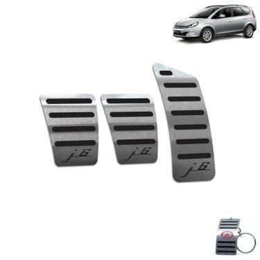 Imagem de Pedaleira Manual Aço Inox Jac J6 2011 A 2016 Preto