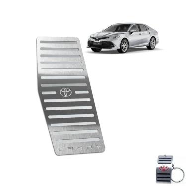 Imagem de Descanso De Pé Aço Inox Toyota Camry 2018 A 2020 Prata