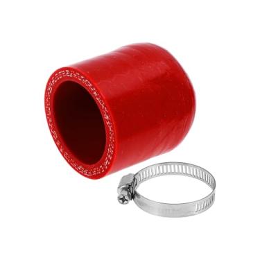 Imagem de ACROPIX Tampa de extremidade de mangueira de borracha de silicone de 28 mm ID 3 camadas de poliéster para válvula de desvio de líquido de arrefecimento turbo a vácuo 30 mm vermelho