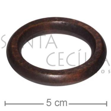 Imagem de Argola de Madeira para Porta Guardanapo - 50 unid. - Imbuia - REMULO