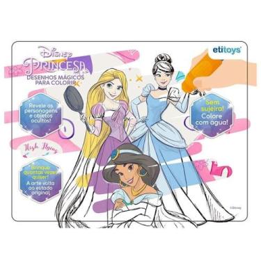 Imagem de Livro de Colorir Aqua Book Princesas com Pincel - Tudo em Caixa - Gené