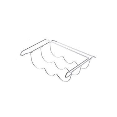 Imagem de LXX Rack de vinho doméstico arte de ferro prateleira de vinho cerveja cozinha geladeira prateleira armário prateleiras suspensas G/branco/S