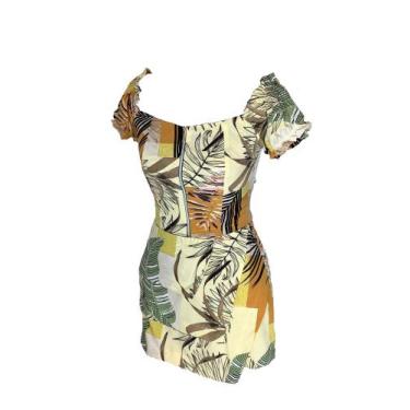 Imagem de Conjunto Cropped/Shorts Saia - ZOE, Off white c, Mostarda, GG