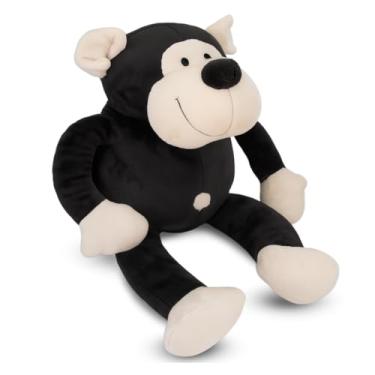 Imagem de Gorila Macaco de Pelúcia Gigante para Decoração Safari Quarto e Festas 80cm Preto