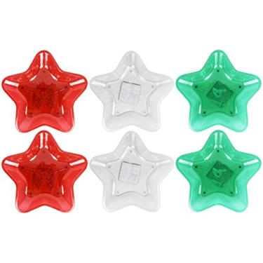 Imagem de Black Duck Brand Conjunto de travessas de doces de Natal de 15 a 35 cm! Lindo estilo de tema natalino! Vermelho verde e transparente!