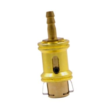 Imagem de Baoblaze Bico para encher pneus com clipe, acessórios de metal para serviços pesados, mandril de cobre para encher pneus, mandril de ar para bicicleta, 0.6 Mm