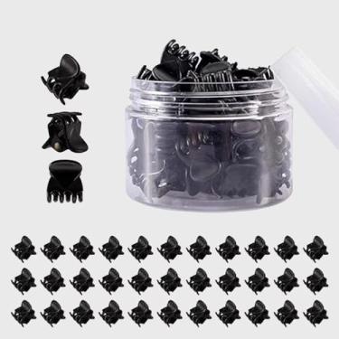 Imagem de Pacote com 36 mini grampos de cabelo, pequenos grampos de cabelo de plástico para mulheres ou meninas, 3 cores disponíveis