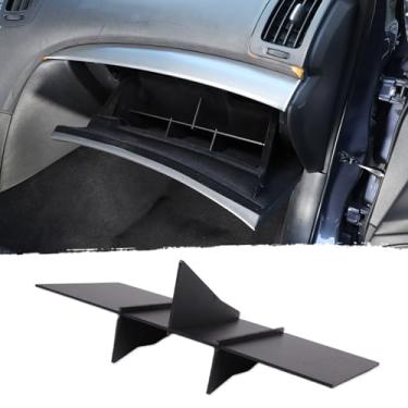 Imagem de Aotumcer Organizador de porta-luvas para Infiniti G37 G35 G25 Q60 2008-2013 acessórios caixa de armazenamento preta divisória de compartimento de plástico ABS controles extrcentrais suporte