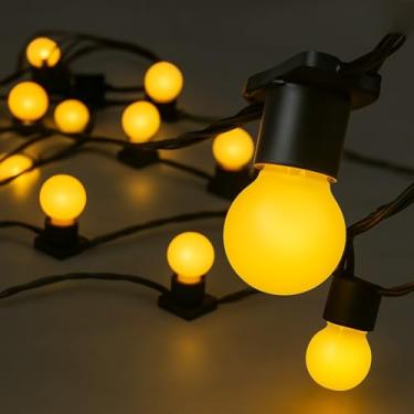 Imagem de Varal de Luz para Área Externa 25m com 25 Lâmpadas Leitosas 15W – Decoração Festiva e Aconchegante, Resistente à Chuva e Sol, Bivolt 127V/220V (127V,10 METROS)