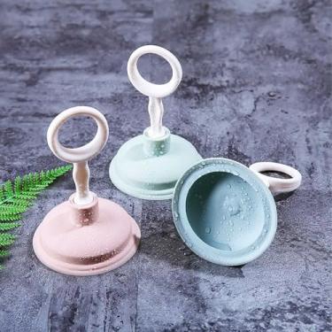 Imagem de Desentupidor de vaso sanitário azul portátil – Removedor de entupimento de ralo de borracha resistente para banheiro, vaso sanitário e pia – adequado para uso doméstico e comercial