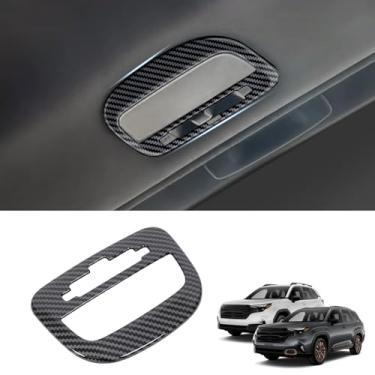 Imagem de Aotumcer Painel de luz de leitura interna para carro, acabamento compatível com Subaru Forester 2025 e superior, fibra de carbono, fileira de grãos, luz de leitura de telhado, moldura de decoração de