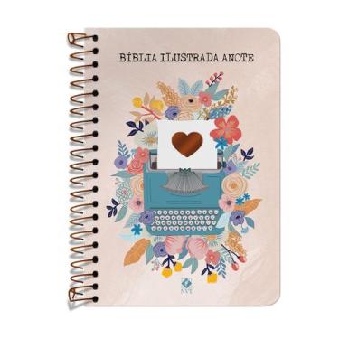 Imagem de Livro - Bíblia Ilustrada Anote NVT espiral - Florescer