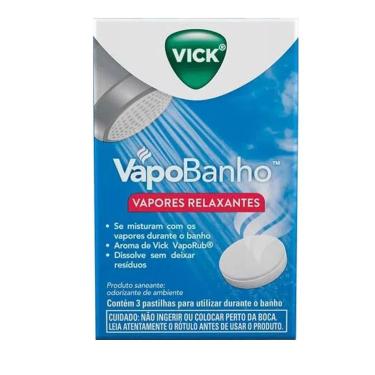 Imagem de Vick Vapobanho 3 Pastilhas Vapores De Banho Spa Relaxante