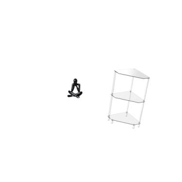 Imagem de Fenteer Escultura Moderna Abstrata de Figura, Ornamento Decorativo Colecionável para Sala de Estar, Estante, Decoração de Casa com Mesa Lateral de Canto, Supo