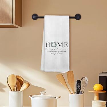 Imagem de Toalhas de cozinha de guirlanda, decoração de casa doce, toalhas de prato de fazenda para cozinha, presentes de inauguração de casa, toalha de chá de mão para banheiro, 40,6 x 61 cm