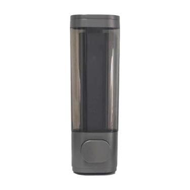 Imagem de Dispensador de sabonete de mão montado na parede, 1 câmara, dispensador de xampu e condicionador cinza de pistola única de 300 ml, dispensador de loção de gel para banheiro, cozinha, hotel