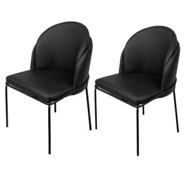 Imagem de Kit 02 Cadeiras De Jantar Sala Cozinha Denali Revestida Luxo - Modella