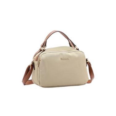 Imagem de Bolsa Transversal Feminina Chenson 3184586 Nylon, Bege