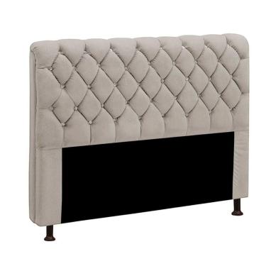 Imagem de Cabeceira Estofada Fernanda 1,95 King Size Speciale Home Bege Marfim
