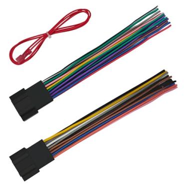 Imagem de QKYS Conector de chicote de fios estéreo de rádio para carro, chicote de fios de rádio com adaptador de antena compatível com GM Chevy 2006-2013, GMC 2006-2017, Pontiac, Cadillac, Buick (multicolorido