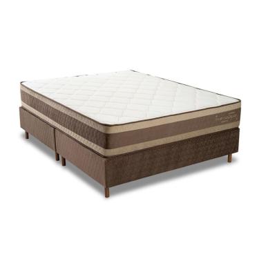 Imagem de Colchão Queen Mola Ensacada Inverno/Verão (31x158x198) Marrom e Bege