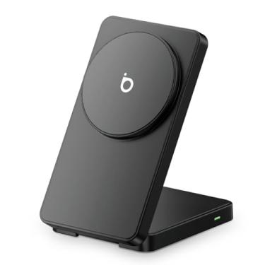 Imagem de Basike Carregador Sem Fio, Carregador por Indução 15W Compatível para iPhone 16/15/14/13/12 Series e AirPods | Carregamento Rápido com Magnétic | Compatível com Qi (Cinza)