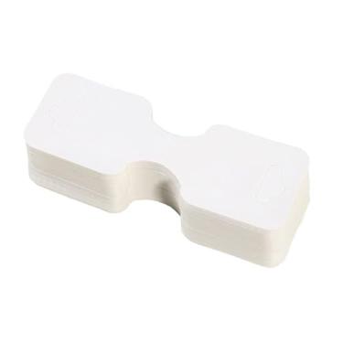 Imagem de TINGSING 200 peças de cartões de exibição de pulseira com adesivo, cartões resistentes com suporte de colar com 200 peças, etiquetas de embalagem de joias para pequenas empresas, brincos de chaveiro