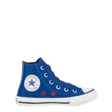 Imagem de TÊNIS CONVERSE KIDS HI DISNEY HOMEM ARANHA AZUL PRETO - CK13070001 (1, Azul, BR, Criança de 9 a 12 anos, Numérico, 28)