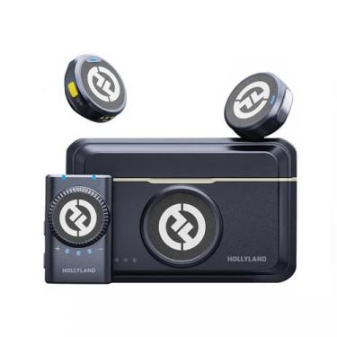 Imagem de Sistema Microfone Lapela Duplo Hollyland Lark M2 Wireless para Câmeras e Filmadoras